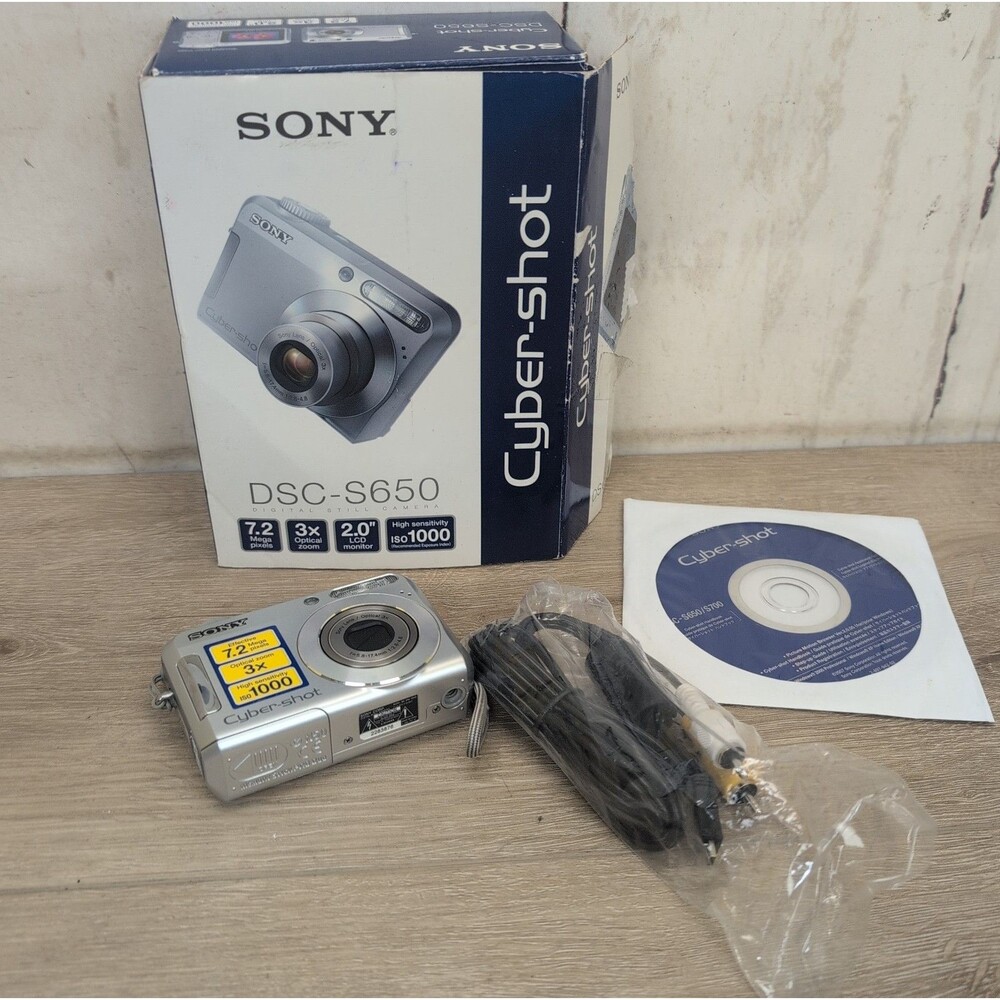 SONY Cyber-Shot DSC-S650 Digital Camera (7.2MP, 3x Optical Zoom, Silver) Tested